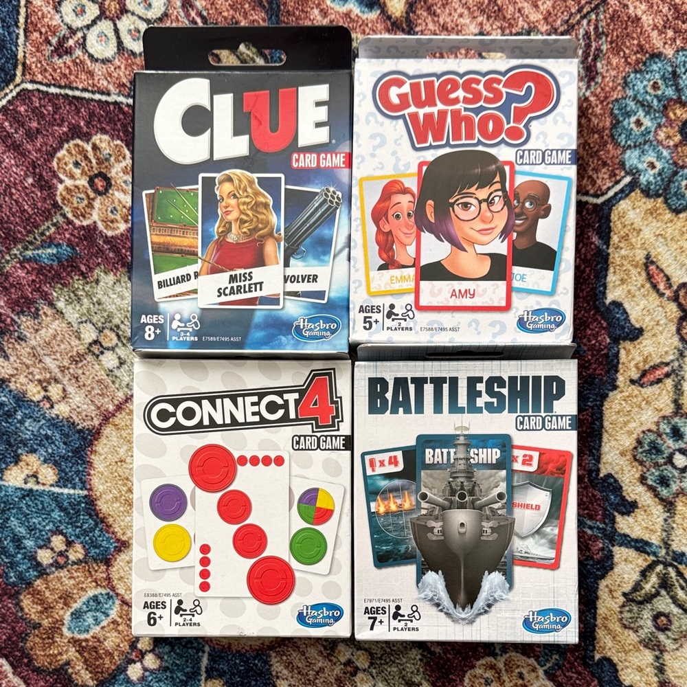 Hasbro Card Game Set - Black, Red, Blue